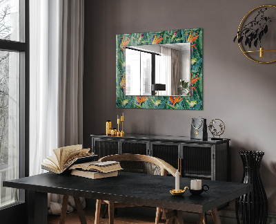 Decorative mirror Hummingbirds and flowers