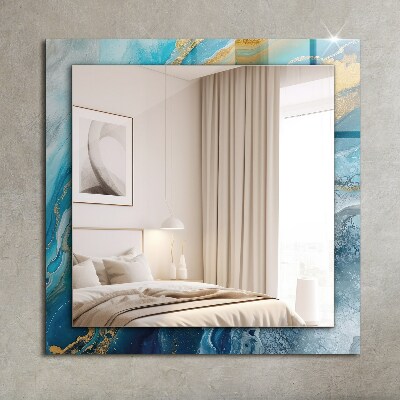 Wall mirror decor Abstract Marble Resin