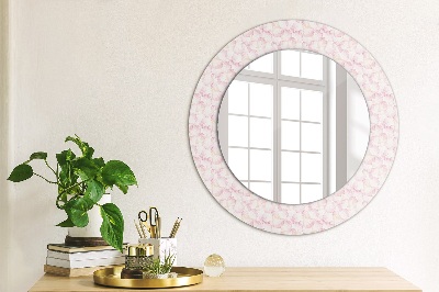 Round decorative wall mirror Flower petals