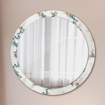 Round decorative wall mirror Chinoserie