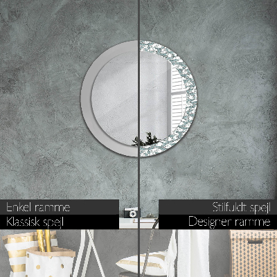 Round decorative wall mirror Clouds