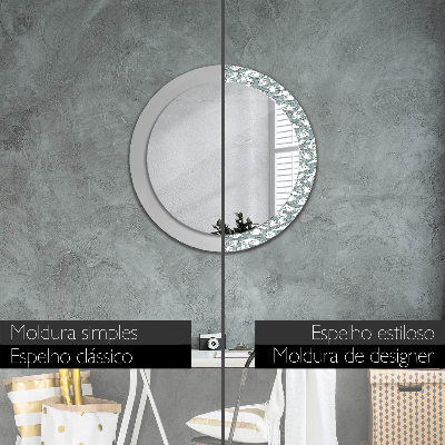 Round decorative wall mirror Clouds