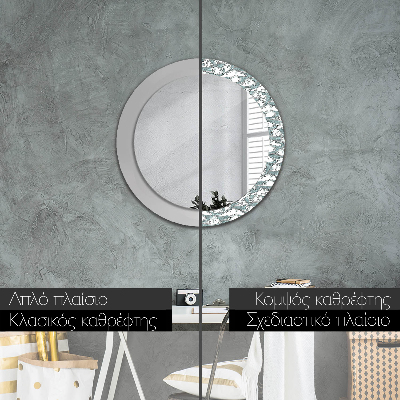 Round decorative wall mirror Clouds