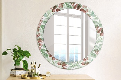 Round decorative wall mirror Eucaliptus