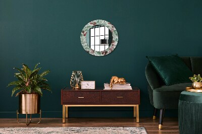 Round decorative wall mirror Eucaliptus