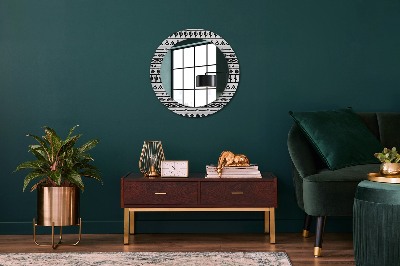 Round decorative wall mirror Boho minimalistic