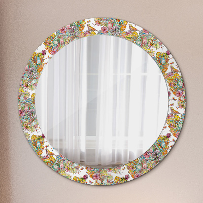 Round decorative wall mirror Dream of fairyland