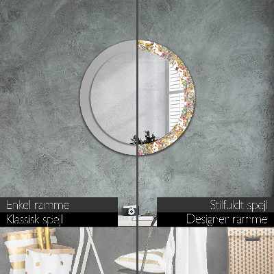 Round decorative wall mirror Dream of fairyland