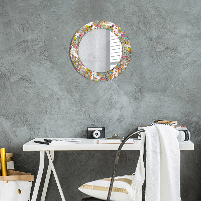 Round decorative wall mirror Dream of fairyland