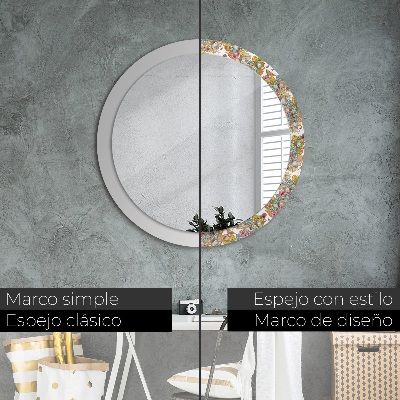 Round decorative wall mirror Dream of fairyland