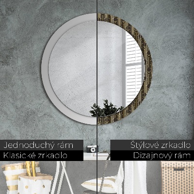 Round decorative wall mirror Abstract