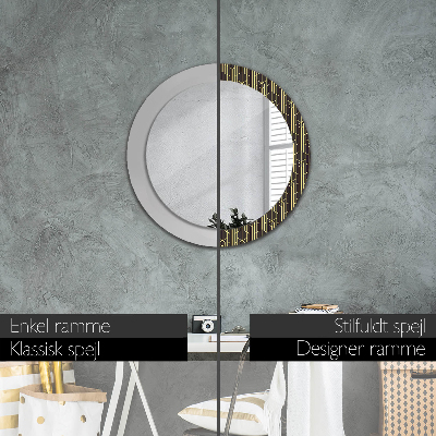 Round decorative wall mirror Abstract