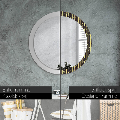 Round decorative wall mirror Abstract