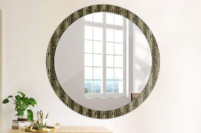 Round decorative wall mirror Abstract