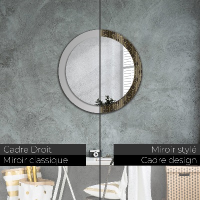 Round decorative wall mirror Abstract