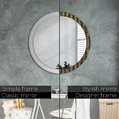 Round decorative wall mirror Abstract