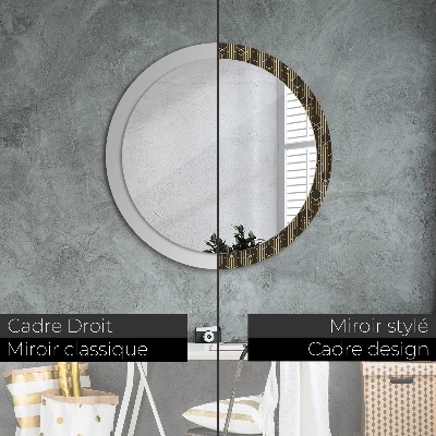 Round decorative wall mirror Abstract