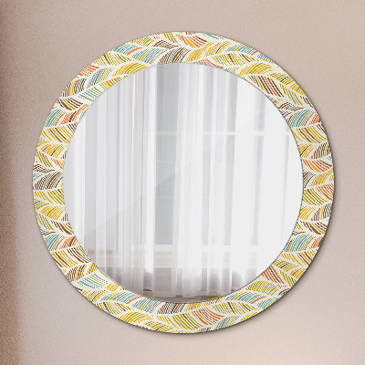 Round mirror decor Abstract