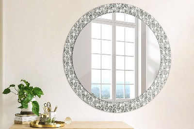 Round decorative wall mirror Pineapples