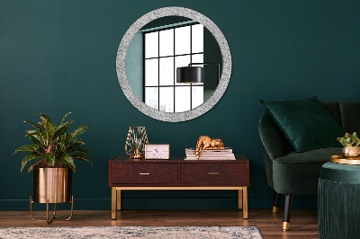 Round decorative wall mirror Lotus flowers