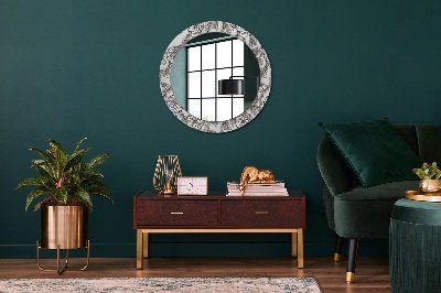 Round decorative wall mirror Dreamcatcher feathers