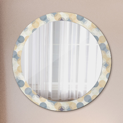 Round mirror decor Geometry circles