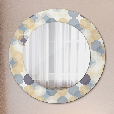 Round mirror decor Geometry circles