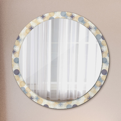 Round mirror decor Geometry circles