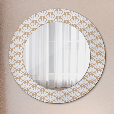 Round mirror decor Oriental floral
