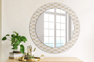 Round mirror decor Oriental floral