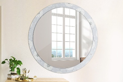 Round mirror decor Flowers dandelions