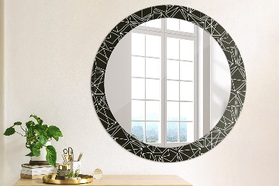 Round decorative wall mirror Geometric pattern