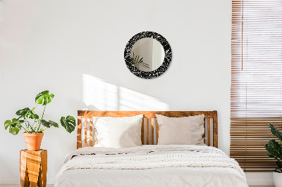 Round decorative wall mirror Geometric pattern