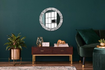 Round decorative wall mirror Floral pattern