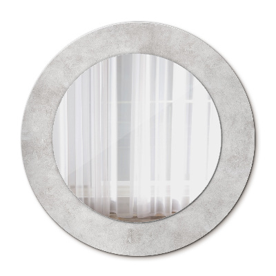 Round decorative wall mirror Concrete texture