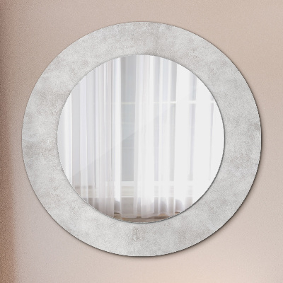 Round decorative wall mirror Concrete texture