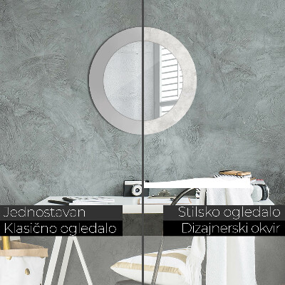 Round decorative wall mirror Concrete texture