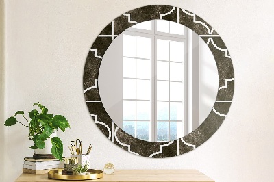 Round mirror decor Antique tiles