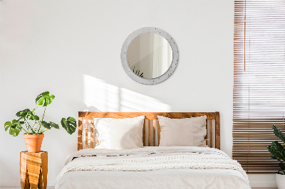 Round mirror decor Concrete texture