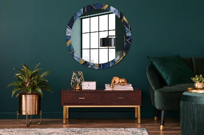 Round decorative wall mirror Modern marble