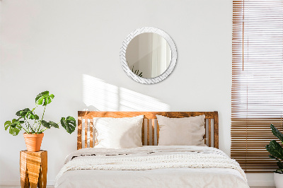 Round mirror decor Herringbone