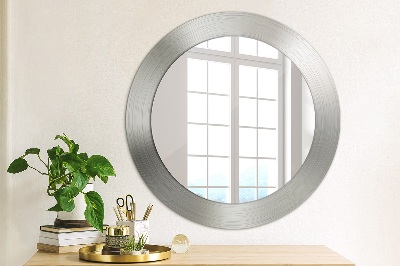Round mirror decor Shining steel