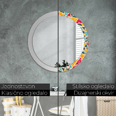 Round mirror decor Retro composition