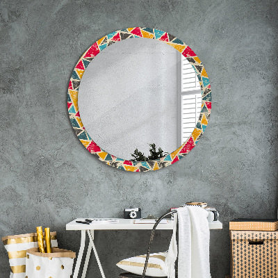 Round mirror decor Retro composition