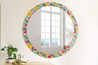 Round mirror decor Retro composition