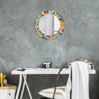 Round mirror decor Retro composition