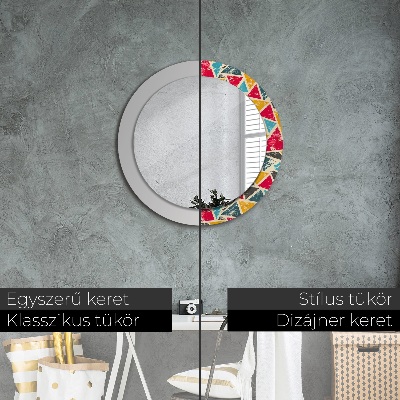 Round mirror decor Retro composition