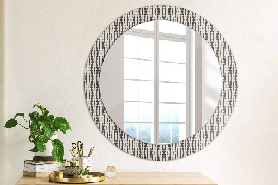 Round mirror decor Geometric dots pattern