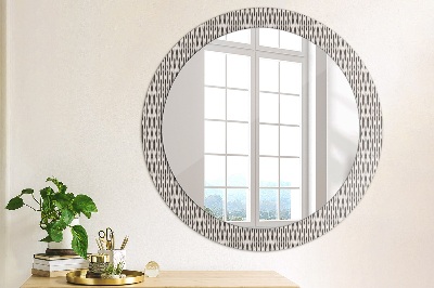 Round mirror decor Geometric dots pattern