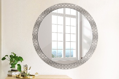 Round mirror decor Geometric dots pattern